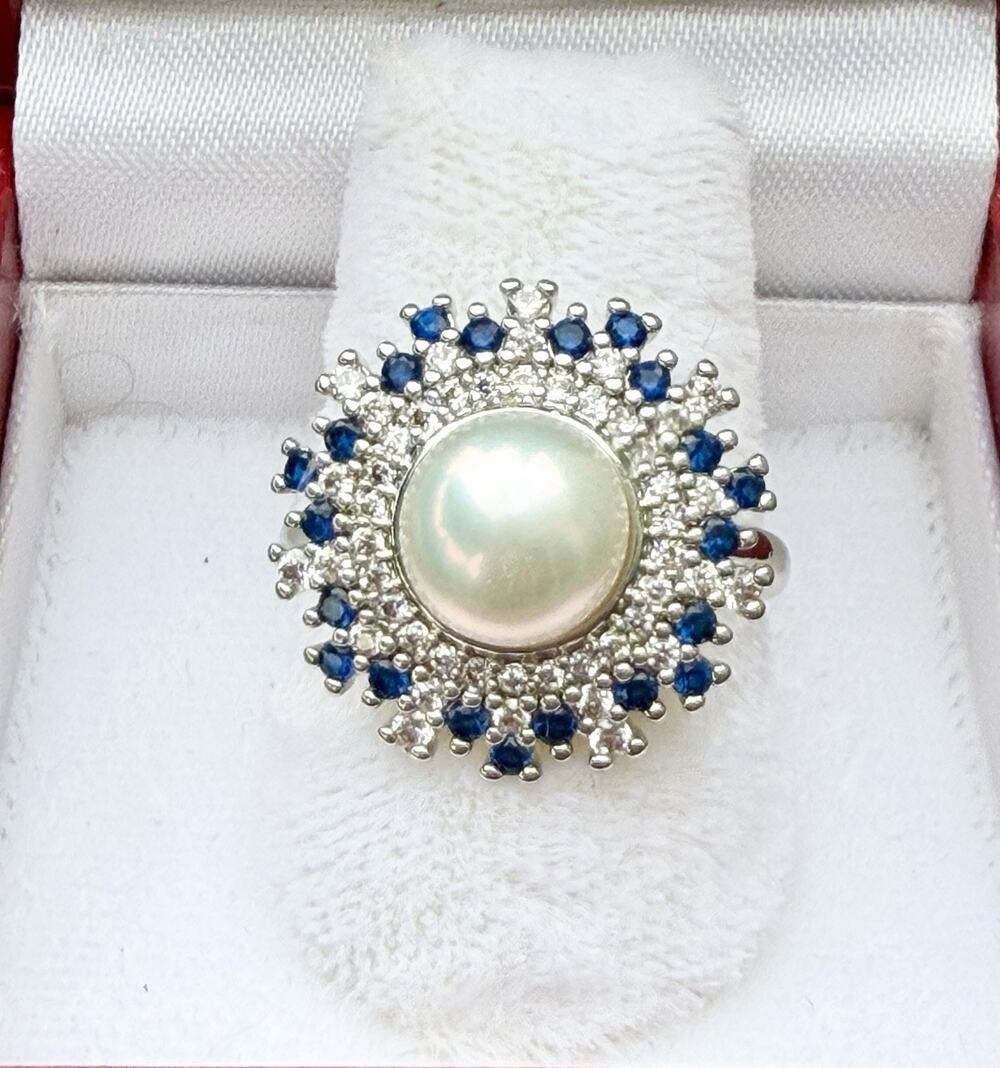 Genuine 8.1 mm Fresh Water Pearl High luster S925 Adjustable Size 6-8 AAAA+